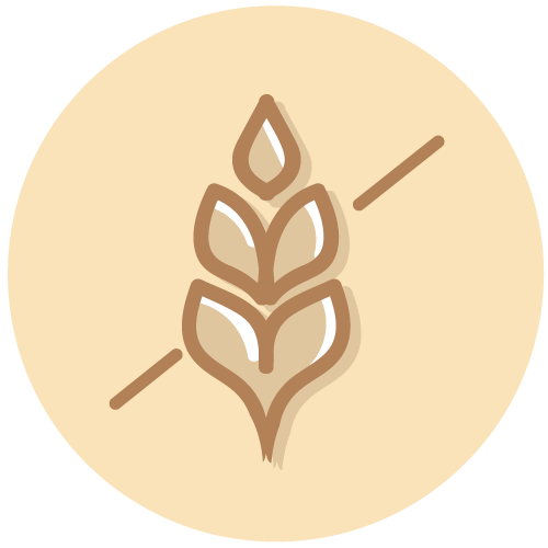 A wheat icon with a line through it